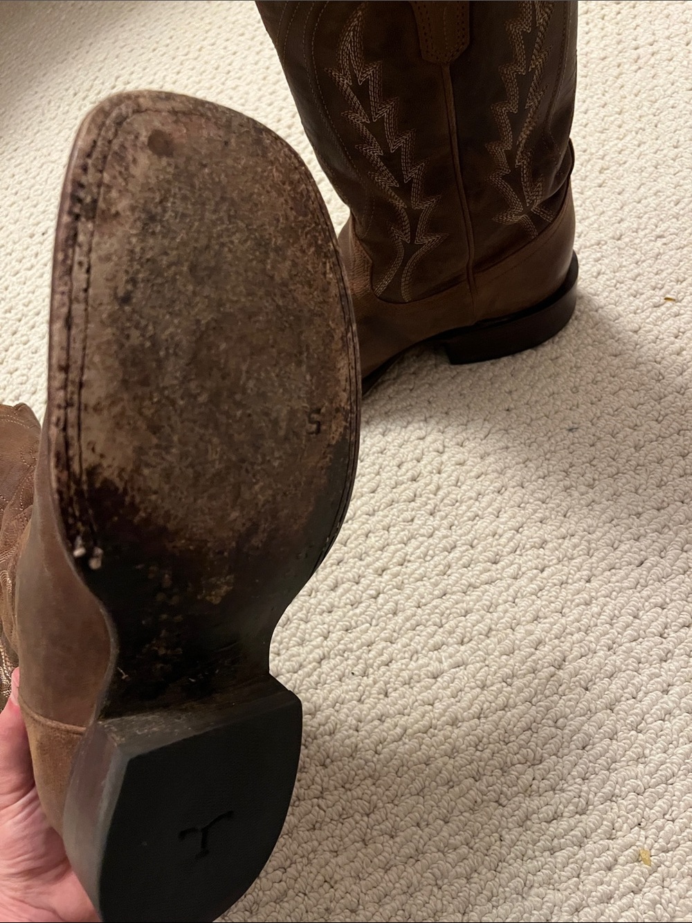 Tecovas Brown Leather Cowboy Boots - Picture 7 of 7